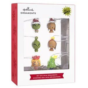 Grinch Mini Chistmas Tree Ornaments